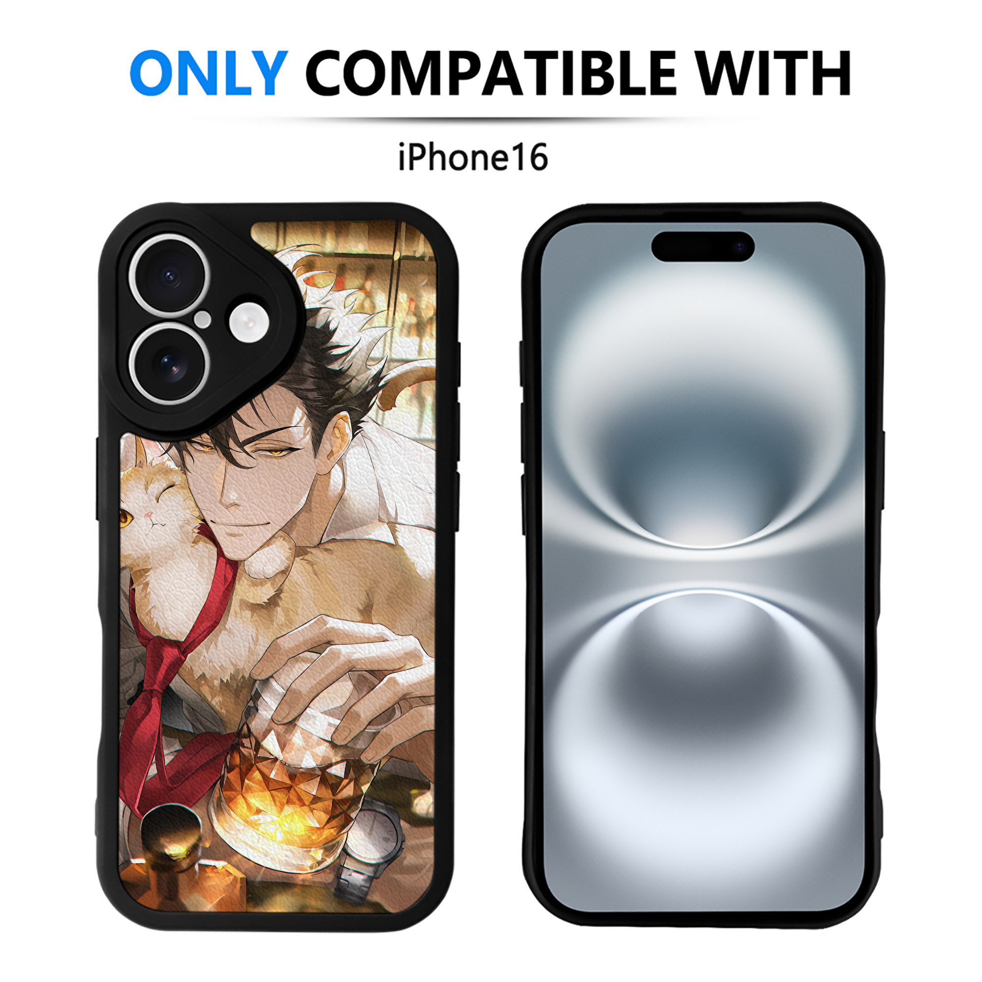（画像用） ハイキュー!! Haikyu!! 【iPhone 16シリーズ対応】シリコンスマホケース（レザー調） 材質：シリコン